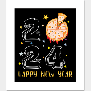 Pizza New Year 2024 Posters and Art